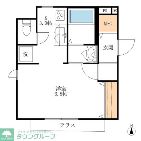 へーベルメゾン祇園町の物件間取画像